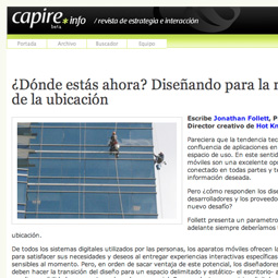 Chilean UX Magazine Capire.info Publishes Translation of Hot Knife Article