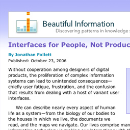Interfaces for People, Not Products