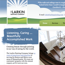 Hot Knife Design Launches Site for The Larkin Painting Company